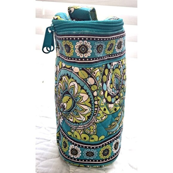 Vera Bradley Quilted Fabric Cool Keeper Lunch Carrier Rare Peacock Pattern - Picture 2 of 13